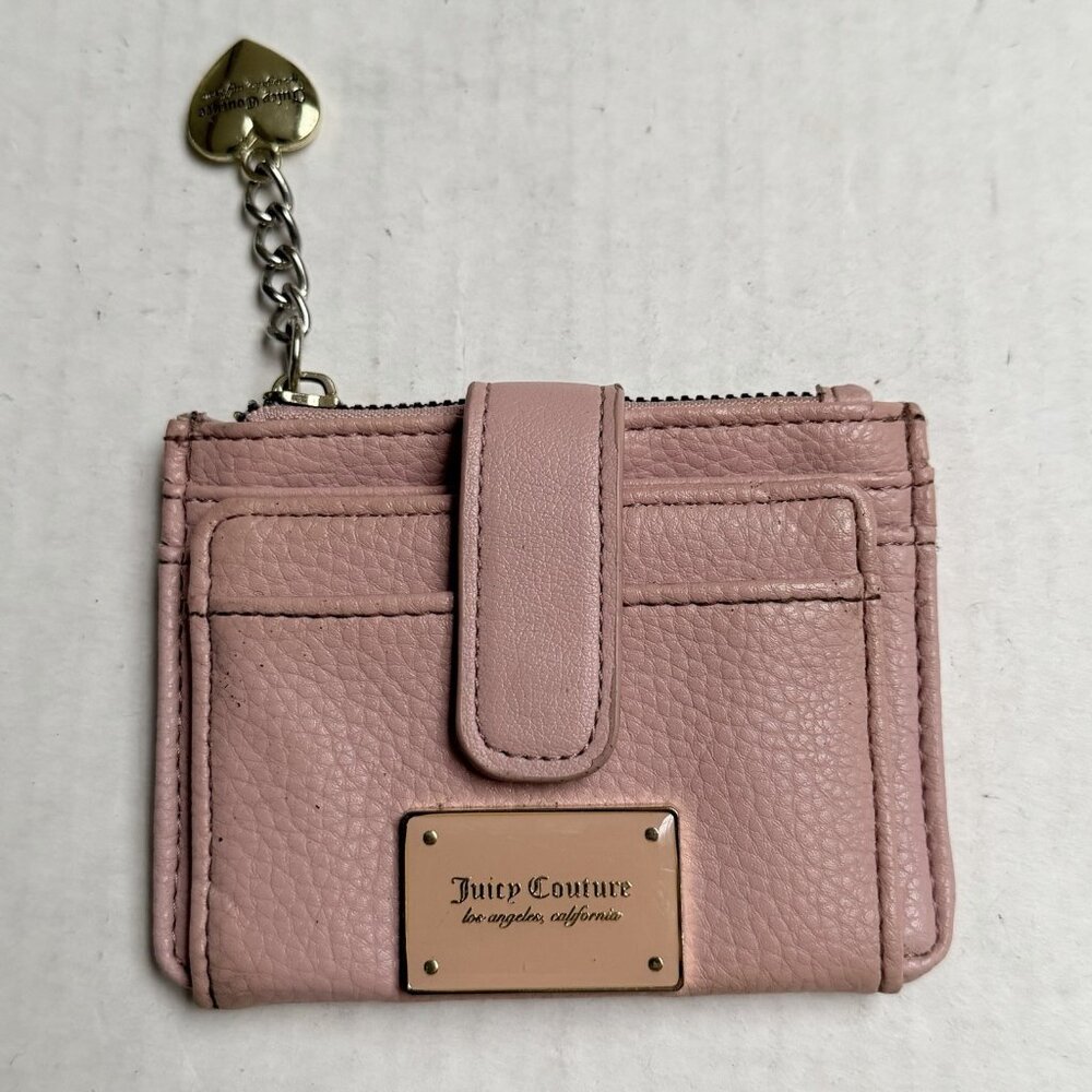 Juicy Couture Mini Wallet Pink Coin Purse Y2K Travel Vacation